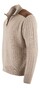 Paul & Shark Suede Wool Cashmere Half Zip Trui Beige