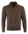 Paul & Shark Suede Wool Cashmere Half Zip Trui Mulch