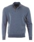 Paul & Shark Summer Wool Half Zip Alcantara Details Pullover Vintage Indigo