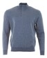 Paul & Shark Summer Wool Half Zip Alcantara Details Pullover Vintage Indigo
