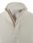 Paul & Shark Summer Wool Half Zip Alcantara Details Trui Snow White