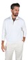 Paul & Shark Summer Wool Half Zip Alcantara Details Trui Snow White