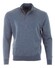 Paul & Shark Summer Wool Half Zip Alcantara Details Trui Vintage Indigo