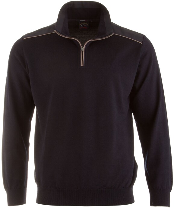Paul & Shark Summer Zipper Trui Navy