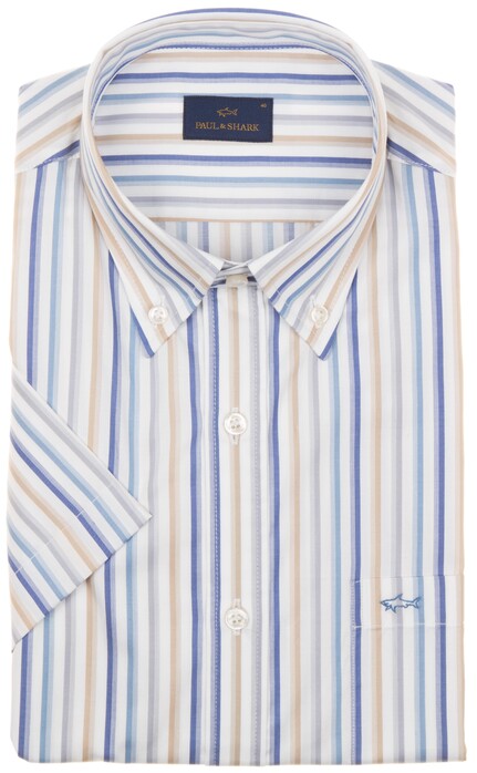 Paul & Shark Tono Su Tono Stripe Overhemd Multicolor