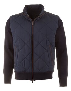 Paul & Shark Typhoon Platinum Sofft Cool Touch Wool Full Zip Vest Donker Blauw
