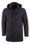 Paul & Shark Typhoon Re 4x4 Stretch Carcoat With Suede and Shark Fin Jack Donker Blauw