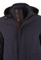Paul & Shark Typhoon Re 4x4 Stretch Carcoat With Suede and Shark Fin Jack Donker Blauw
