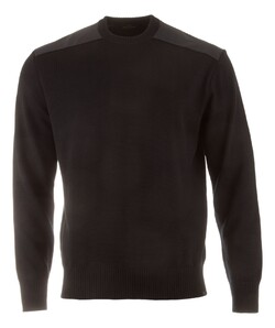Paul & Shark Typhoon Re4x4 Soft Cool Touch Wool Crewneck Trui Zwart
