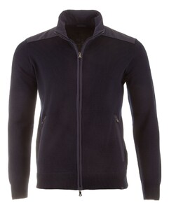 Paul & Shark Typhoon Re4x4 Soft Cool Touch Wool Full Zip Cardigan Dark Evening Blue