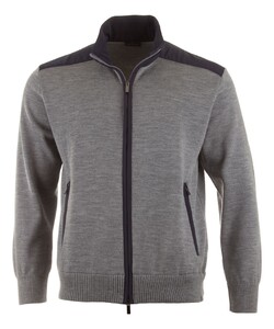 Paul & Shark Typhoon Re4x4 Soft Cool Touch Wool Full Zip Cardigan Quiet Shade