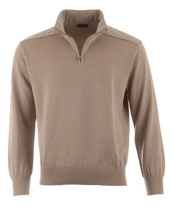 Paul & Shark Typhoon Re4x4 Soft Cool Touch Wool Half Zip Trui Beige