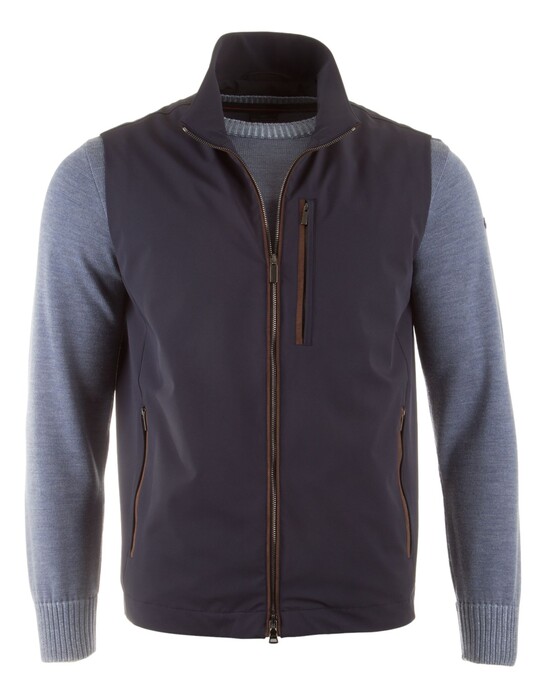 Paul & Shark Typhoon Re4X4 Stretch with Alcantara Details Body-Warmer Blauw