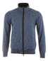 Paul & Shark Wool Full Zip Classic Shark Trim Vest Airforce Blue