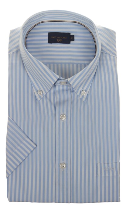 Paul & Shark Xsoft Lyocell Stripe Shirt Light Blue