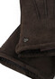 Pearlwood North New Zealand Sheep Fur Gloves Dark Brown Melange