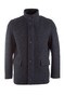 Pierre Cardin Checkered Futureflex Wool Like Coat Jack Navy