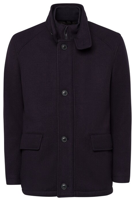 Pierre Cardin Futureflex Wool Like Coat Jack Navy