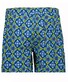 Ragman Abstract Tiles Pattern Swim Short Blue-Multi