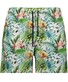 Ragman Allover Bold Floral Leaves Pattern Swim Short Multicolor