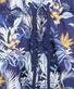 Ragman Allover Floral Leaves Swim Short Blauw-Beige