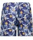 Ragman Allover Floral Leaves Swim Short Blauw-Beige