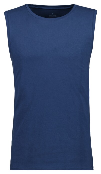 Ragman Athletic Jersey Shirt Round Neck Underwear Night Blue