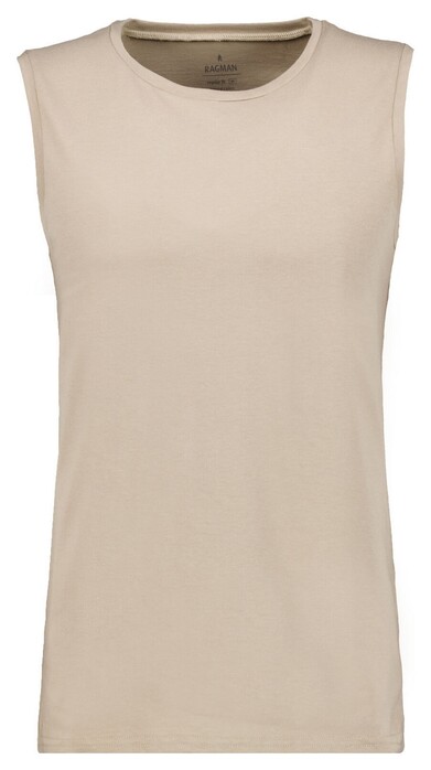 Ragman Athletic Jersey Shirt Round Neck Underwear Walnut