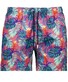 Ragman Bold Leaves Pattern Swim Short Multicolor