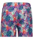 Ragman Bold Leaves Pattern Swim Short Multicolor