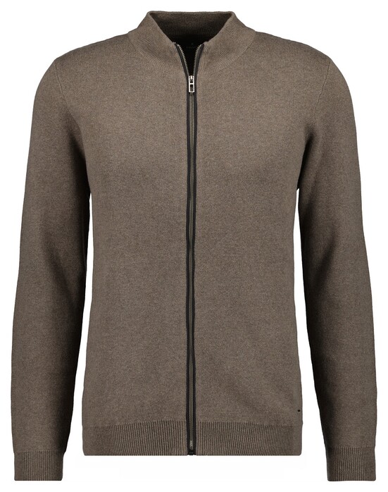 Ragman Cardigan Cotton Cashmere Fine Structure Camel