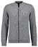 Ragman Cardigan Cotton Cashmere Fine Structure Vest Grijs