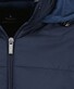 Ragman Cardigan Hoodie Nylon Front Vest Donker Blauw