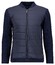 Ragman Cardigan Jacket Nylon Front College Collar Vest Marine