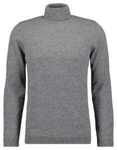Ragman Cashmere Col Trui Grijs Melange