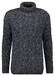 Ragman Col Cable Design Pullover Trui Donker Blauw-Grijs