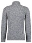 Ragman Col Cable Design Pullover Trui Grijs Melange
