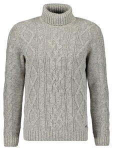 Ragman Col Cable Design Pullover Trui Grijs