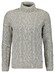 Ragman Col Cable Design Pullover Trui Grijs