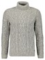 Ragman Col Cable Design Pullover Trui Grijs
