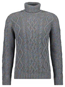 Ragman Col Cable Design Pullover Trui Multicolor