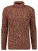 Ragman Col Cable Design Pullover Trui Terra Melange