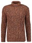 Ragman Col Cable Design Pullover Trui Terra Melange