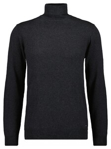 Ragman Col Cotton Cashmere Uni Trui Antraciet