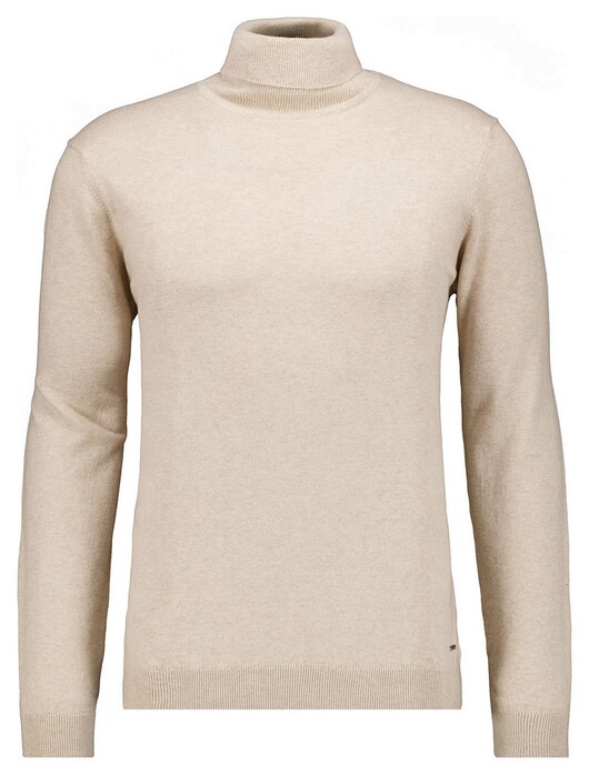 Ragman Col Cotton Cashmere Uni Trui Beige Melange