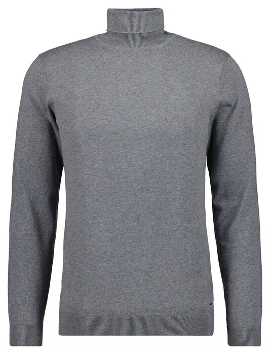 Ragman Col Cotton Cashmere Uni Trui Grijs