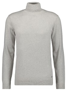 Ragman Col Cotton Cashmere Uni Trui Licht Grijs