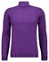 Ragman Col Cotton Cashmere Uni Trui Paars