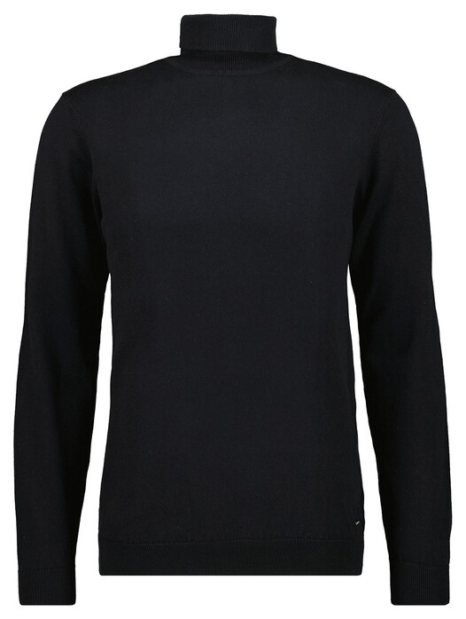 Ragman Col Cotton Cashmere Uni Trui Zwart