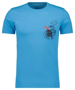 Ragman Comic Gotcha Crew Neck T-Shirt Amparo Blue